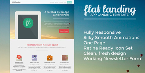 ThemeForest - Flat Landing - Responsive Product Landing Template - FULL