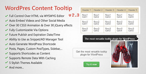 CodeCanyon - WordPress Hover Image & Content Tooltip Plugin v2.2.0