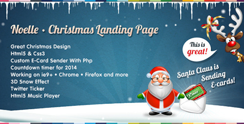 ThemeForest - Noelle - Christmas Landing Page Template - RIP