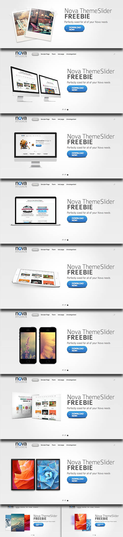 PSD Web Design - 10 Perfect Slider Images Template