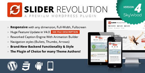 CodeCanyon - Slider Revolution v4.0.6 - Responsive WordPress Plugin
