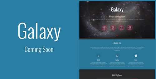 ThemeForest - Galaxy - Responsive Coming Soon Template - RIP