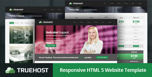 ThemeForest - Truehost - Responsive HTML 5 Hosting Template - FULL