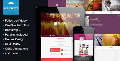 ThemeForest - ICE Create - Responsive One Page HTML Template - RIP