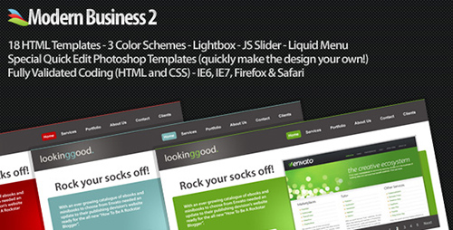 ThemeForest - Modern Business 2 XHTML/CSS - RIP