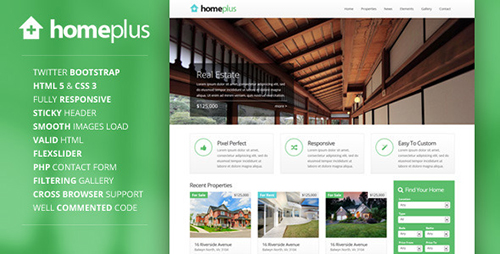 ThemeForest - Homeplus - Responsive Real Estate Template - RIP