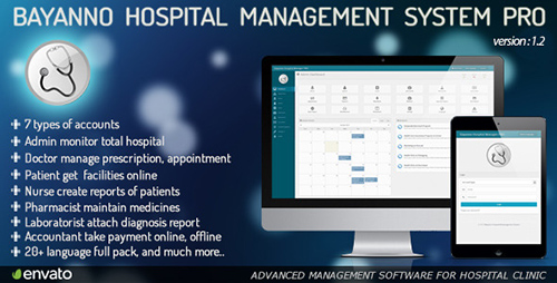 CodeCanyon - Bayanno Hospital Management System Pro v1.2 - FULL