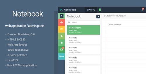ThemeForest - Notebook - Web App and Admin Template - RIP