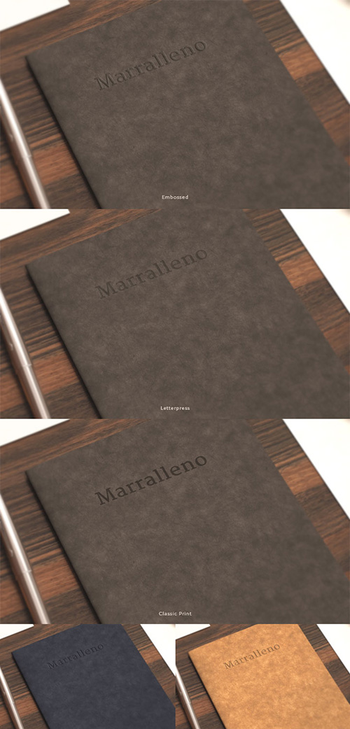 PSD Source - Notebook Mock Up - Pack 3