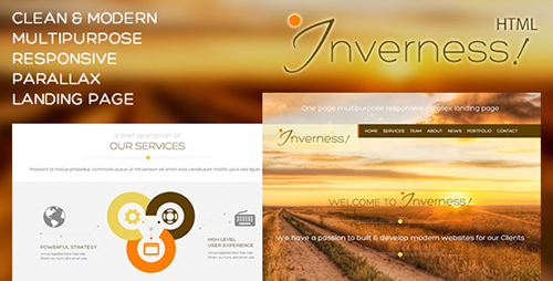 ThemeForest - Inverness Multi-Purpose Parallax Landing Page - RIP