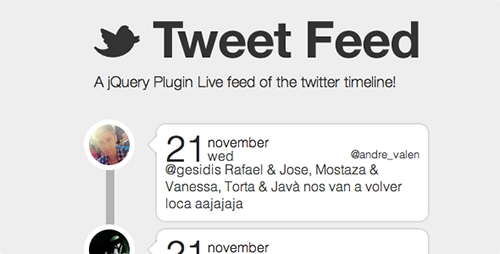 CodeCanyon - jQuery Tweet Feed Plugin v2.3