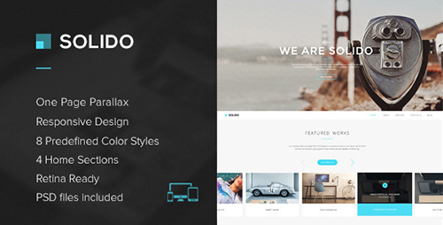 ThemeForest - Solido - Responsive One Page Parallax Template - RIP