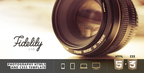 ThemeForest - Fidelity - Photography HTML5/CSS3 Template - RIP