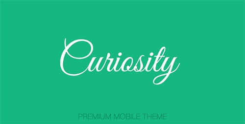 ThemeForest - Curiosity - Premium Mobile Template - RIP