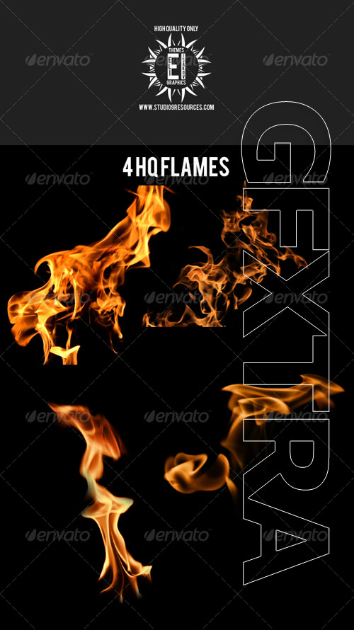 GraphicRiver - Isolated Flame Pack 1