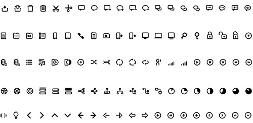 PSD, PNG & CSH Web Icons - 100 Clear Icons