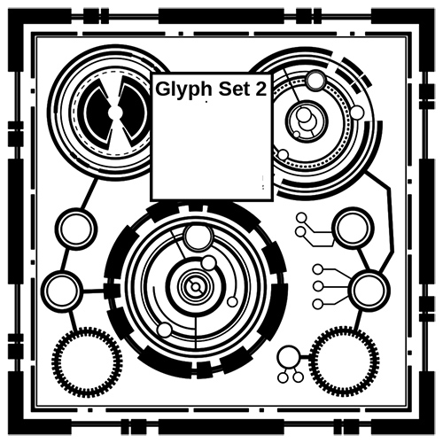ABR Brushes - Glyph set 2