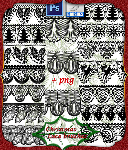 ABR Brushes - Christmas And New Year 2014 Lace 