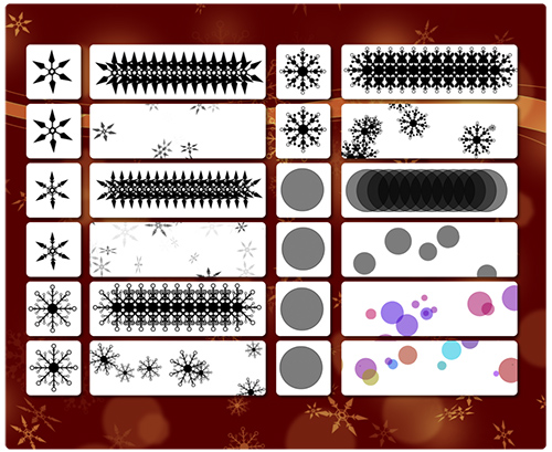 ABR Brushes - Snowflakes and Bokehs Brushes