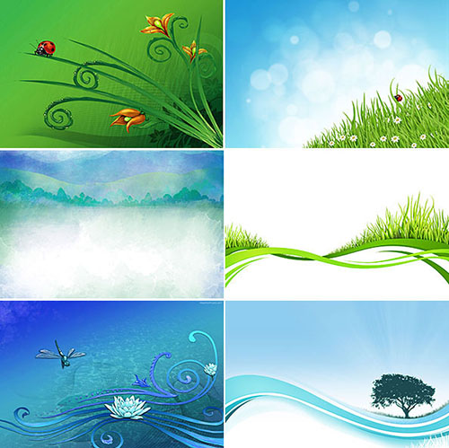 Nature Backgrounds PSD Template