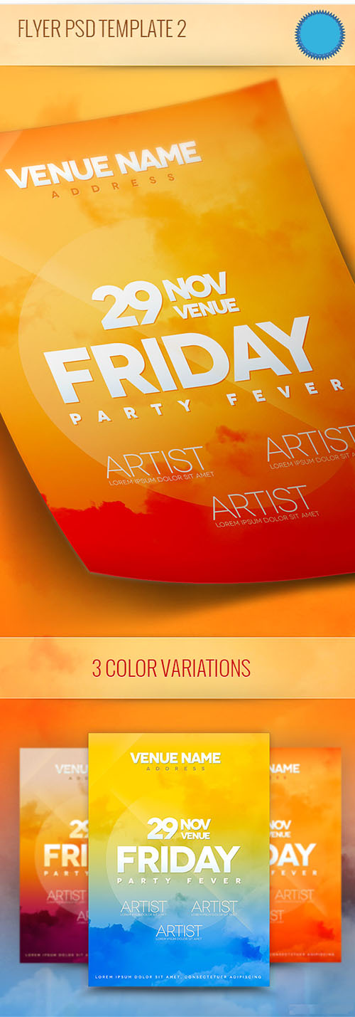 Friday Event Flyer/Poster PSD Template