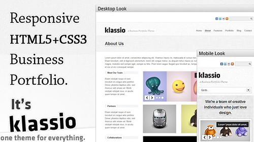 Mojo-Themes - Klassio - A Responsive HTML5 Business Portfolio Theme - RIP