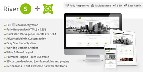 ThemeForest - RiverS - Responsive Multi-Purpose Joomla Template