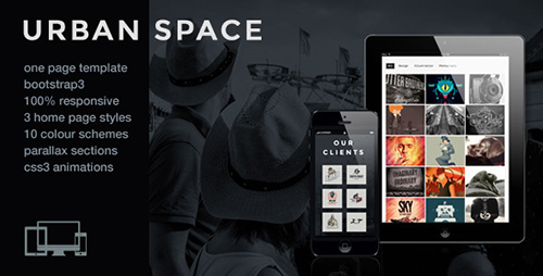 ThemeForest - UrbanSpace - Responsive One Page Parallax Template - RIP