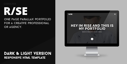ThemeForest - Rise - Responsive One Page Parallax Template - RIP
