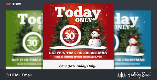 ThemeForest - Holiday 4 Responsive Email Template - RIP