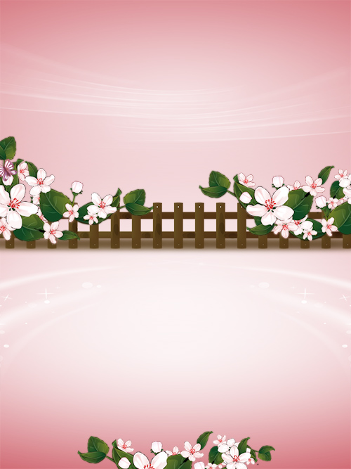 PSD Source - Fence with Flowers