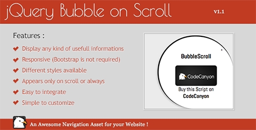 CodeCanyon - Responsive and Animated jQuery Bubble - RIP
