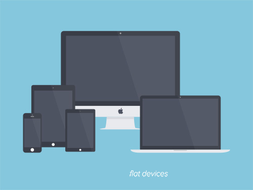 PSD Web Design - Flat Devices - November 2013