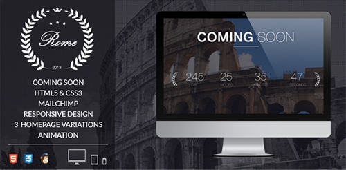 ThemeForest - Rome - Coming soon - RIP