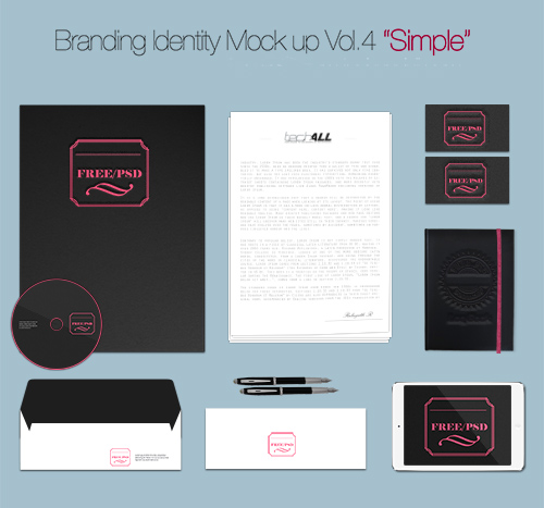 PSD Source - Branding Identity Mockup Simple Vol.4