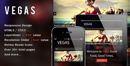 ThemeForest - Vegas - Responsive HTML5 Theme - RIP