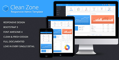 ThemeForest - Clean Zone - Responsive Admin Template - RIP