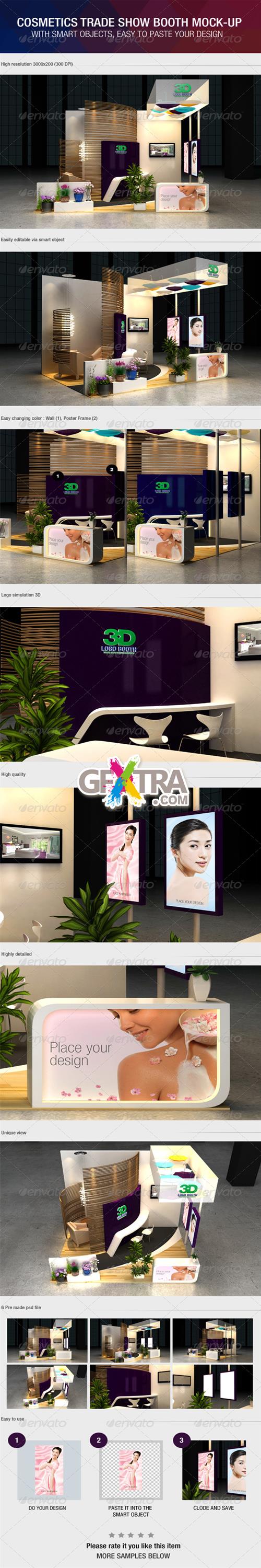 GraphicRiver - Cosmetics Exhibition Booth Mock-Up