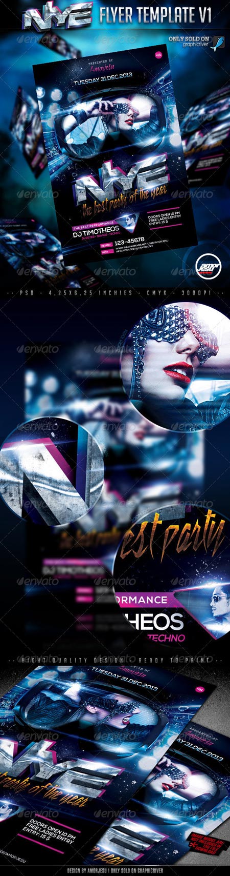 New Year Eve Flyer Template V1 6333462
