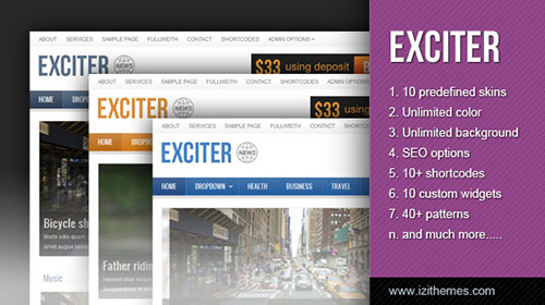 Mojo-Themes - Exciter v1.2 - Magazine WordPress Theme
