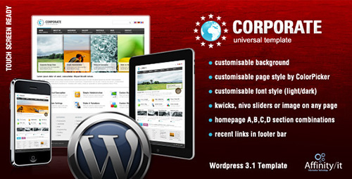 ThemeForest - Corporate Easy v1.2.6 - Ready in 5 minutes :) WordPress Theme