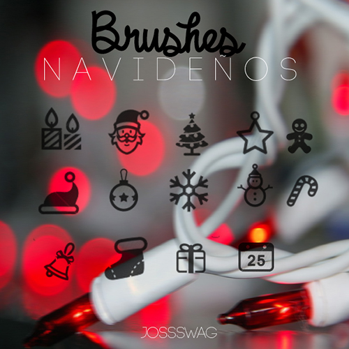 ABR Brushes - De Navidad - Christmas Atributes 2014