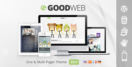 ThemeForest - GoodWeb v1.1 - One & Multi Page WordPress Theme
