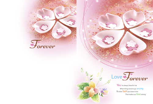 Romantic PSD Source - Love Forever Background