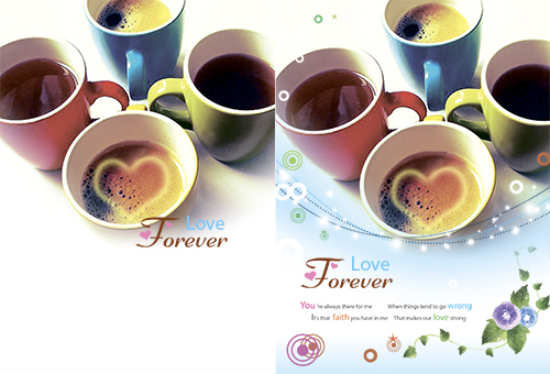 Romantic PSD Source - Love Forever Background 2