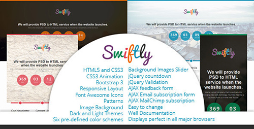 ThemeForest - Swiftly - Coming Soon Template - RIP