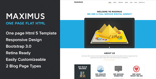 ThemeForest - Maximus - HTML 5 One Page Responsive Theme - RIP