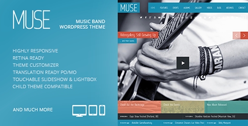 ThemeForest - Muse v1.2.4 - Music Band Responsive WordPress Theme