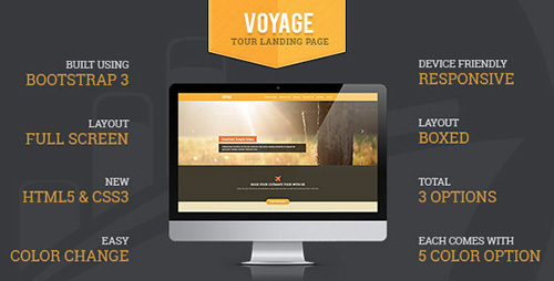ThemeForest - Voyage Tourism Responsive Landing Page - RIP