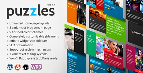 ThemeForest - Puzzles v3.1 - WordPress Magazine/Review with WooC